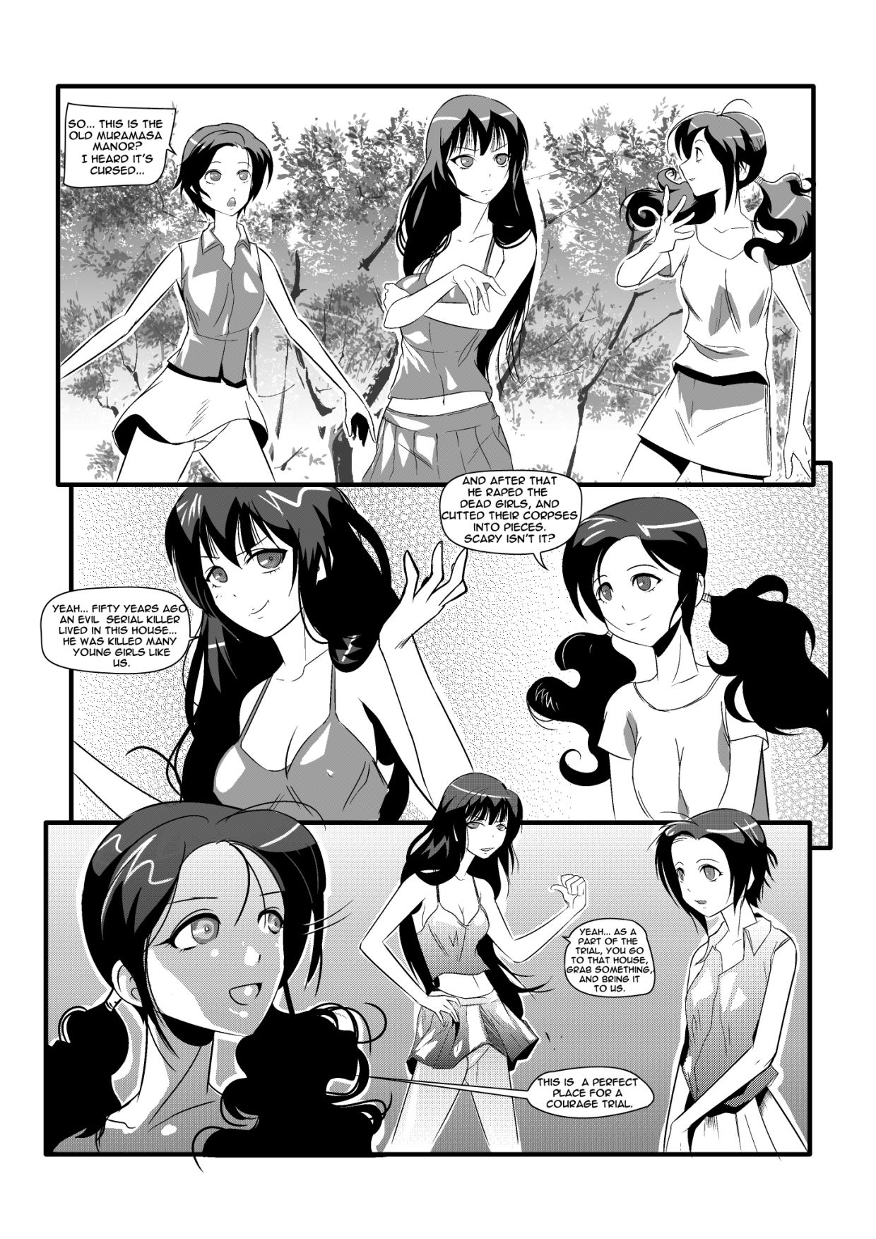 Tales of the Old Mansion - The Courage Trial - First Version page 3 full