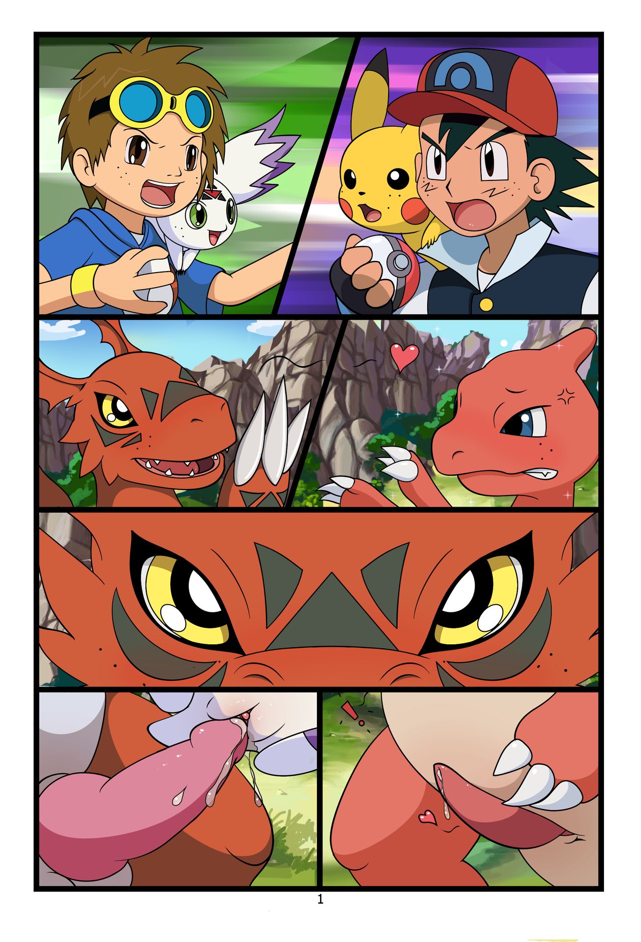 Digimon vs. Pokemon page 1 full