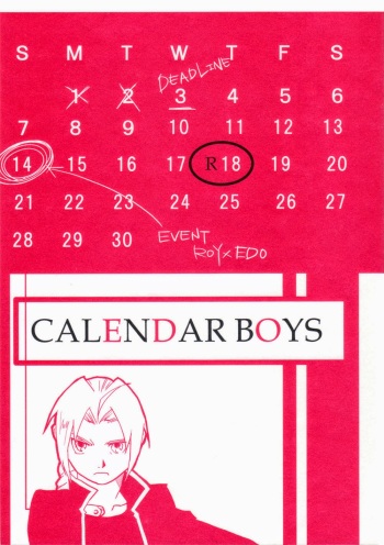 [Cucumis] Calendar Boys (Fullmetal Alchemist) [English] {Dassou Keikaku} cover