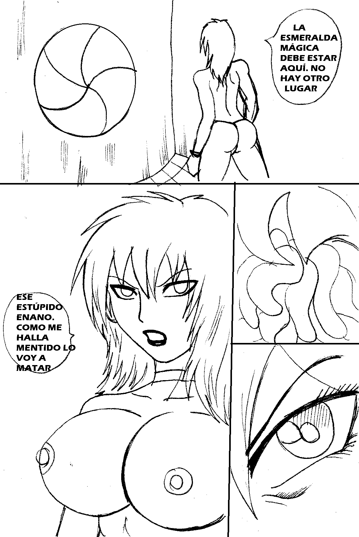 Elf warrior vs Tentacles Zero page 2 full