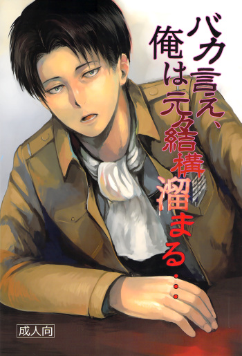 (C84) [plantain (Nichii)] Baka Ie, Ore wa Motomoto Kekkou Tamaru… | Don’t be stupid, I’ve had it built up for a while… (Shingeki no Kyojin) [English] [Baka Dumb Aho Scans & Yaoi x Yuri Scantrad] cover