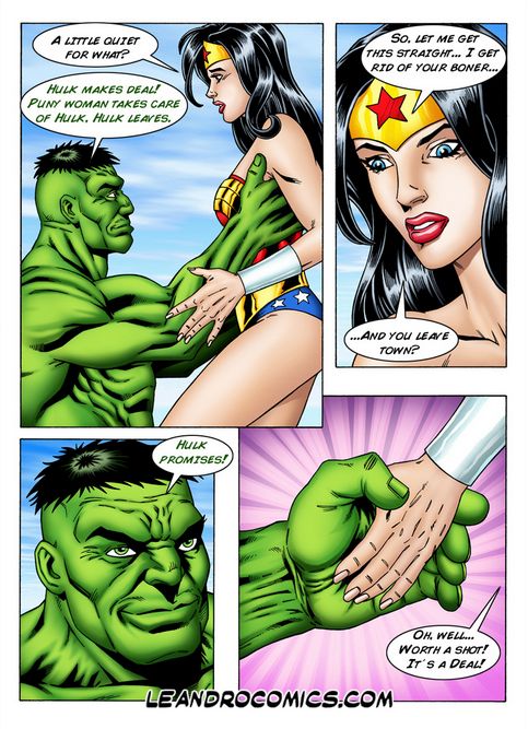 Wonder Woman versus the Incredibly Horny Hulk! page 11 full