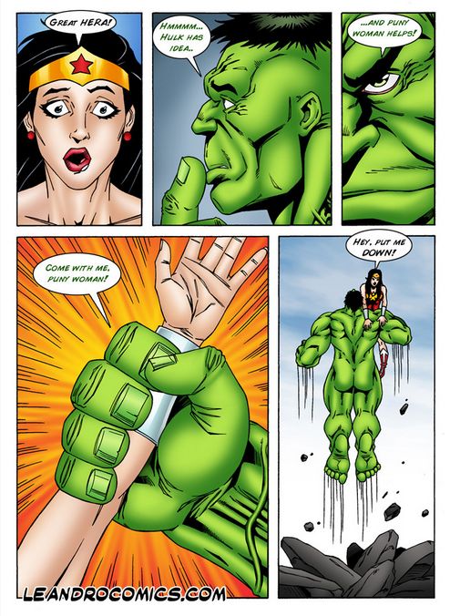 Wonder Woman versus the Incredibly Horny Hulk! page 8 full