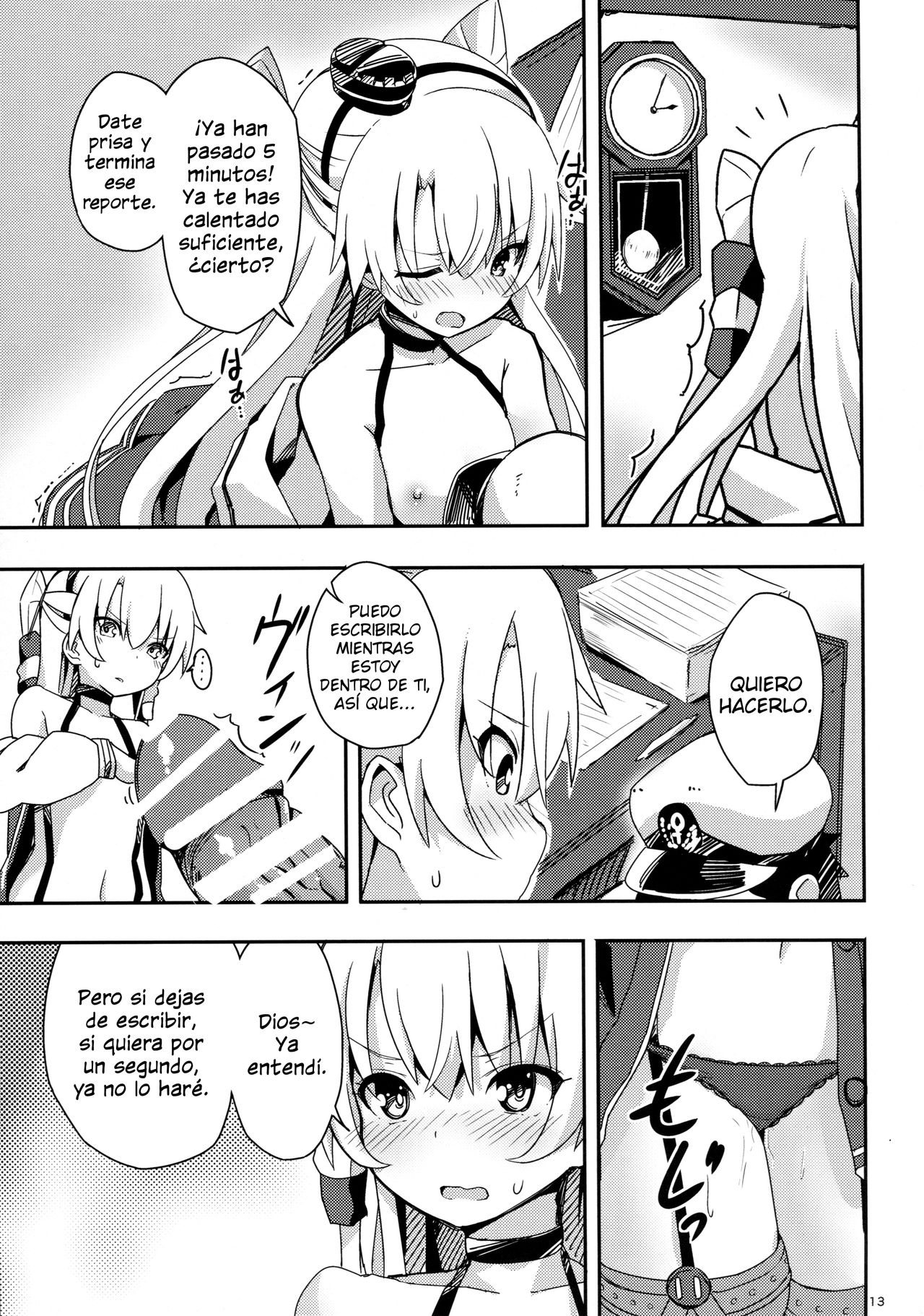 Amatsukaze to Tetsuya de H shinagara Houkokusho page 12 full