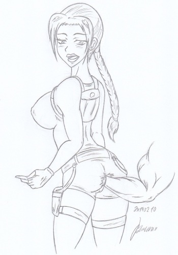 My miny (protoka) Tauren & Lara _ Sketches work cover