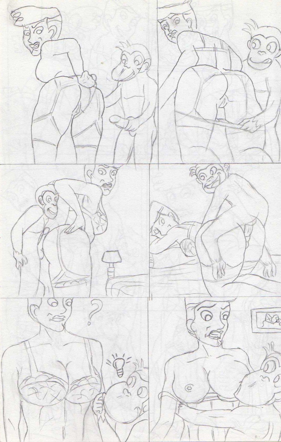 Minicomics - Curious George in Aunt Curious page 3 full