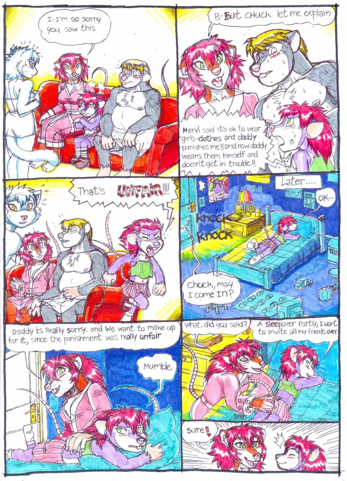 DUG 3 Chuck's Pyjama Party page 1 full