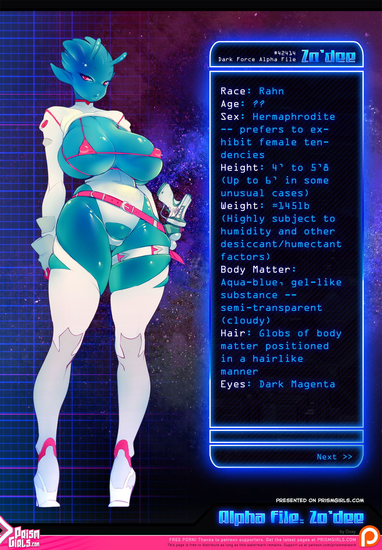 D.F.A. File - Zo'dee page 1 full