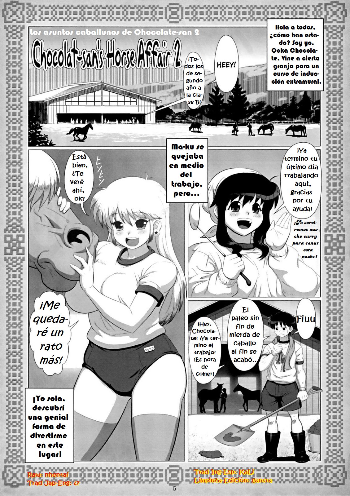 Chocolat-san's Horse Affair 2  =Keta-I no Fansub= page 1 full