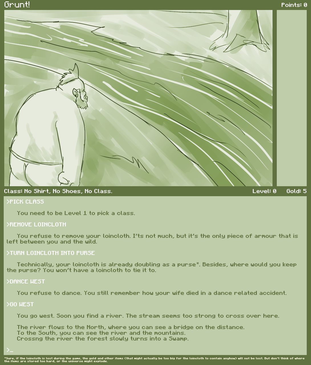 Caesarcub - Interactive Fiction - Grunt! page 2 full
