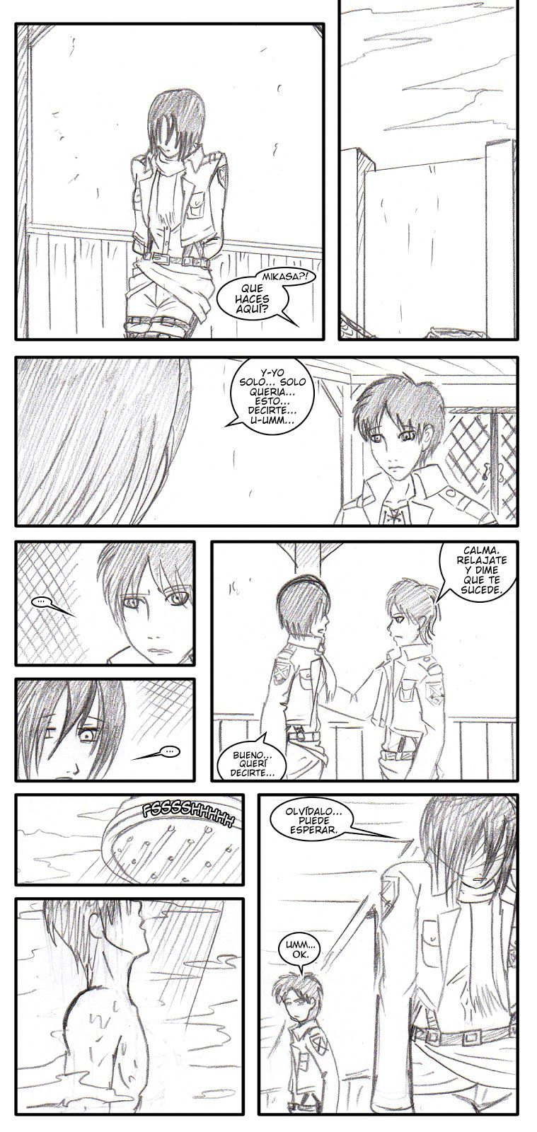 Shingeki No Kyojin Mikasa & Eren page 1 full