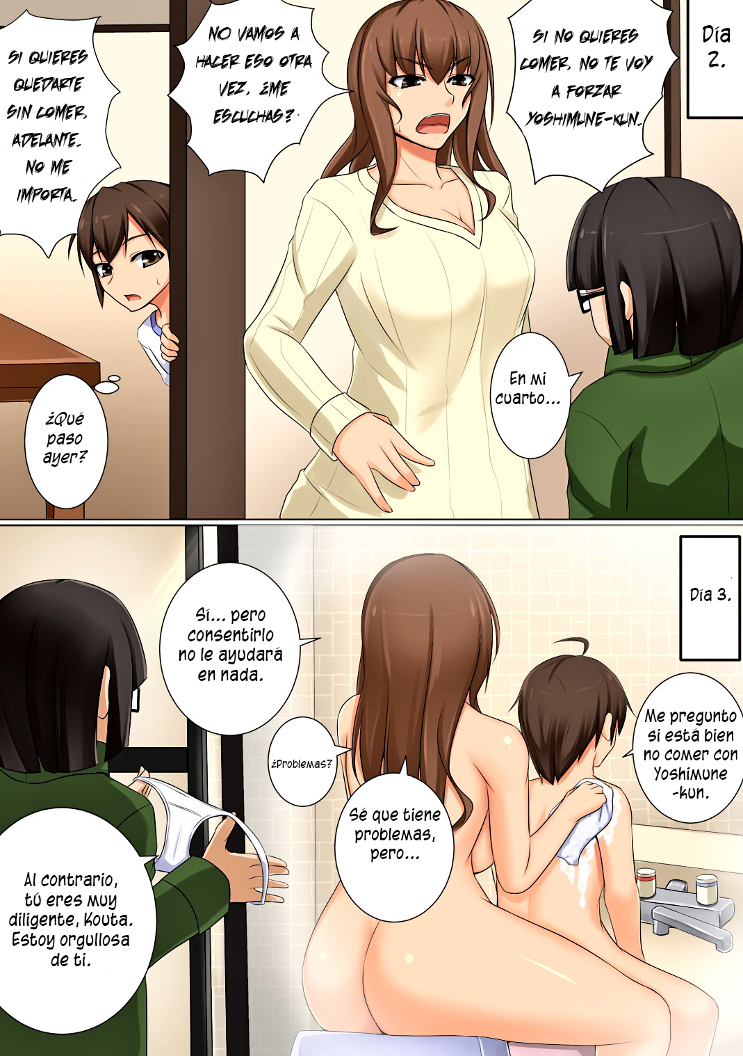 Mama ga Kakurete Seisettai ~Daisuki na Mama ga Ie de Azukatta Shachou no Kuso Musuko no Chinpo no Toriko ni Sarete ita~ page 12 full