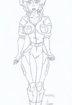 April O´Neil _ My miny _ Sketch work_1