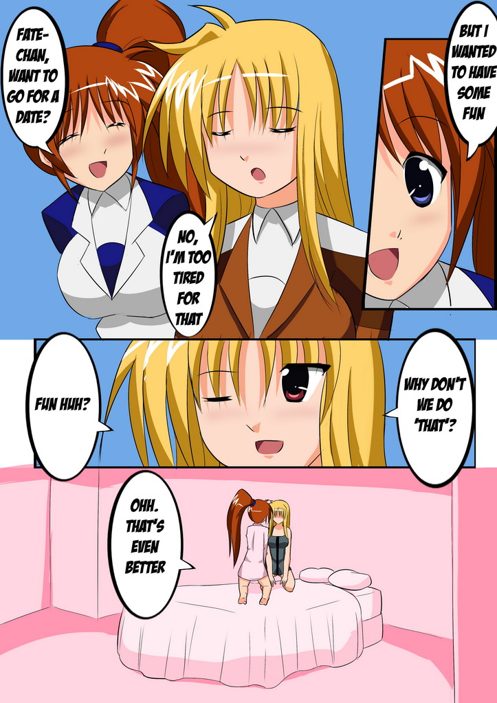 Nanoha x Fate Boob Magic page 1 full