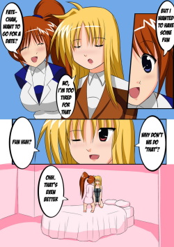 Nanoha x Fate Boob Magic