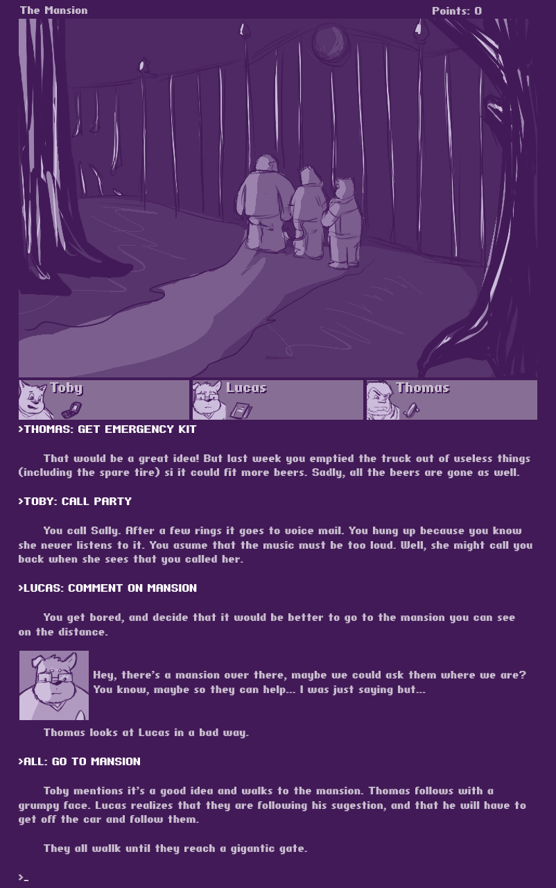Caesarcub - Interactive Fiction - The Mansion page 5 full