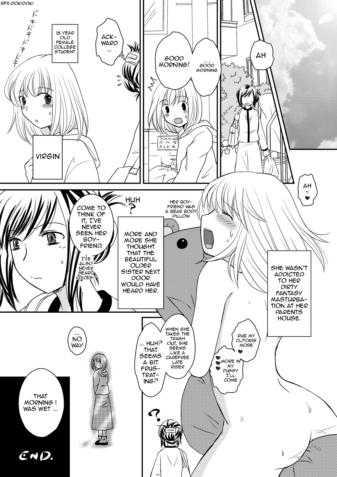 Rinjin JD no H-Koe ni Koufun Shite Onanie Shichau OL Onee-san page 8 full