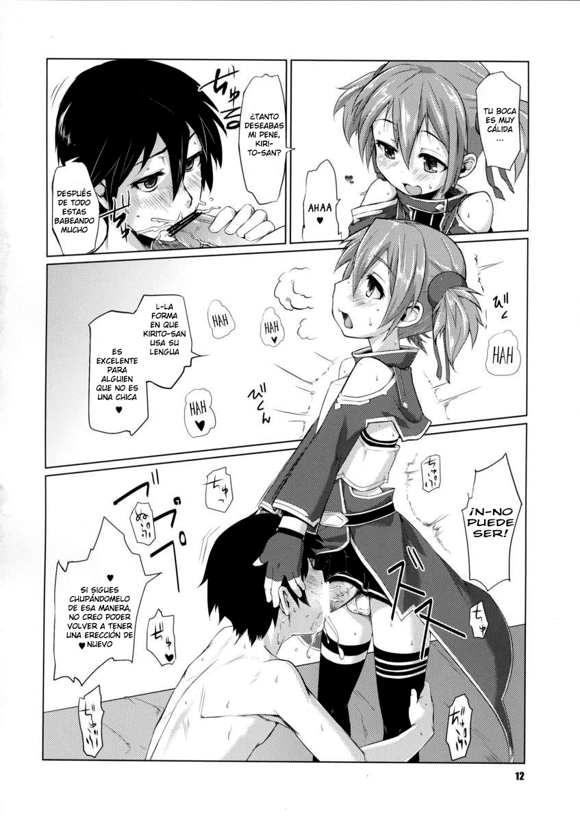 Silica-chan ni Oshiri Ijirareru Hon | Silica-chan jugando con tu culo page 11 full