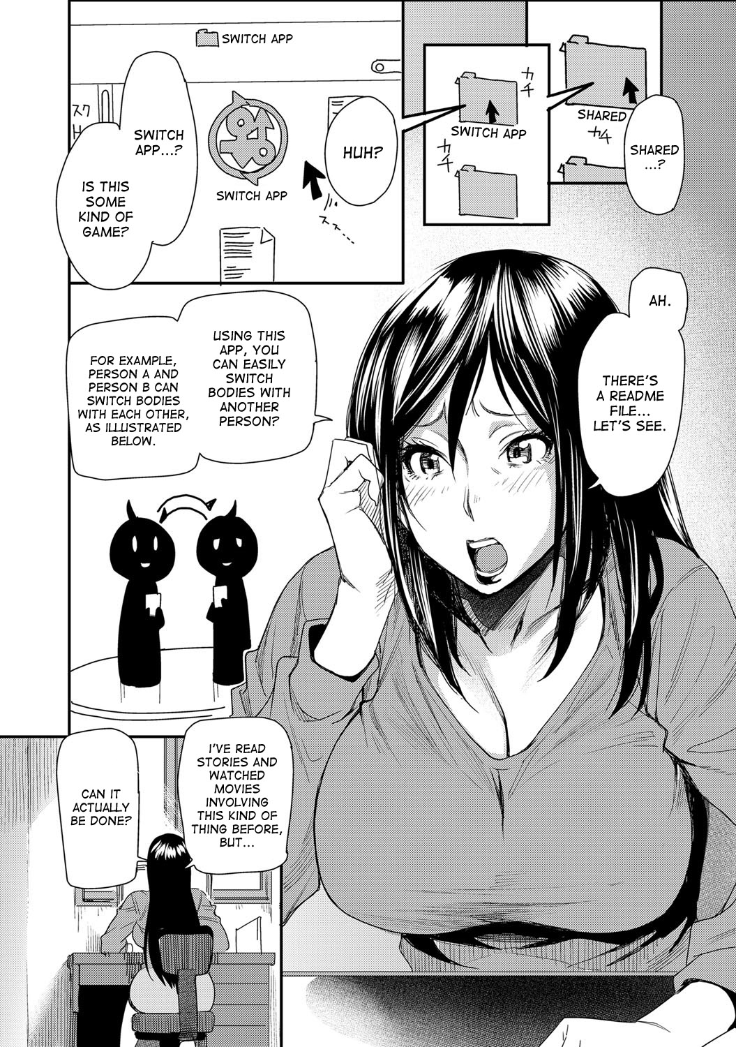 Torikae Appli ver. Milf | Body Switch App ver. Milf - Page 4 - Comic Porn  XXX