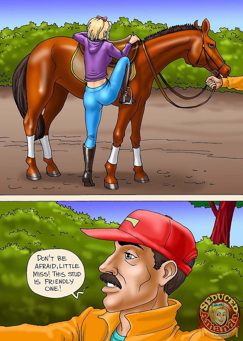 Seduced Amanda - Riding a Stallion page 3 full
