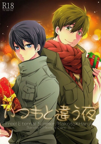(C87) [Kyuukyuubako (Band Aid)] Itsumo to chigau yoru (Free!) [English] {Rapinii} cover