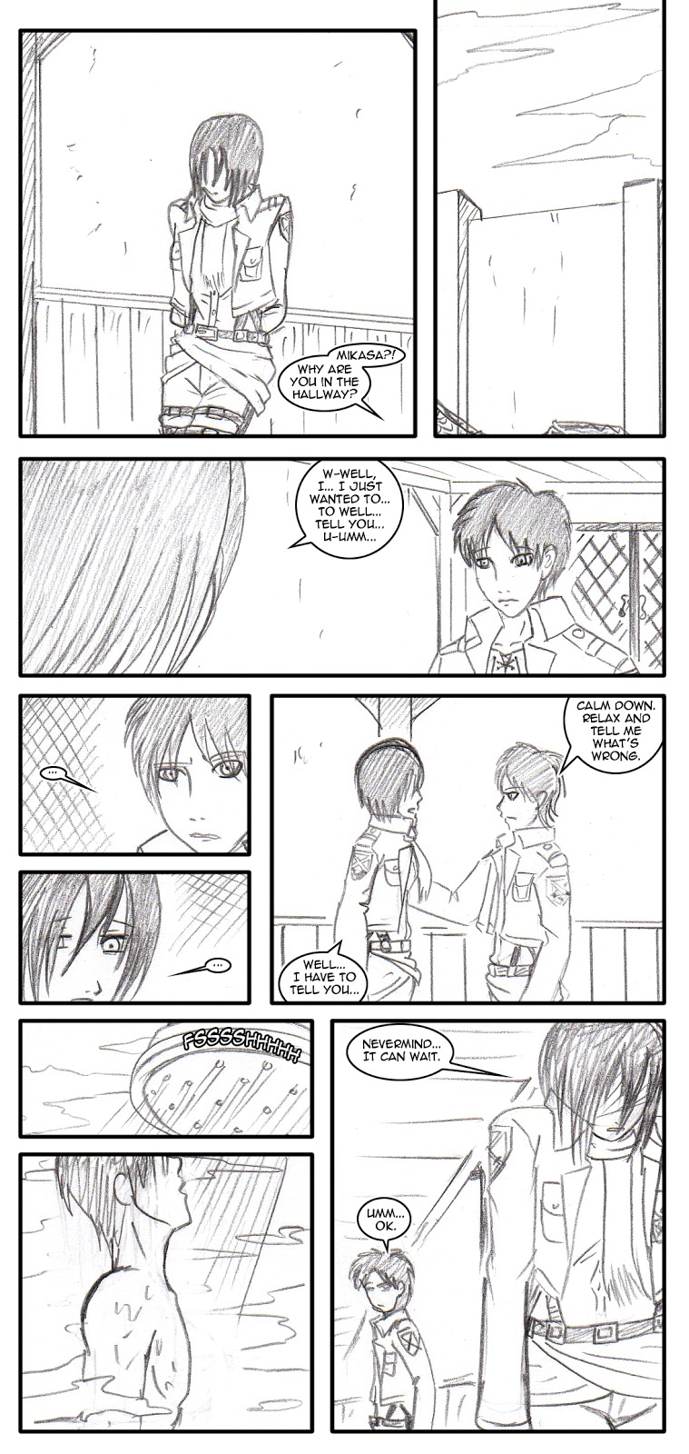 Shingeki No Kyojin Mikasa & Eren page 1 full
