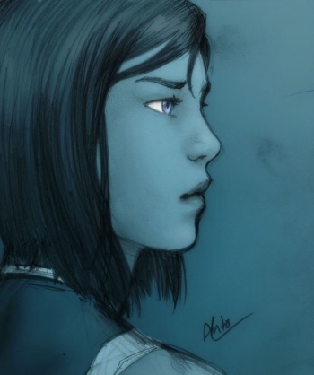 [Drakyx] Korra & Asami drawings cover