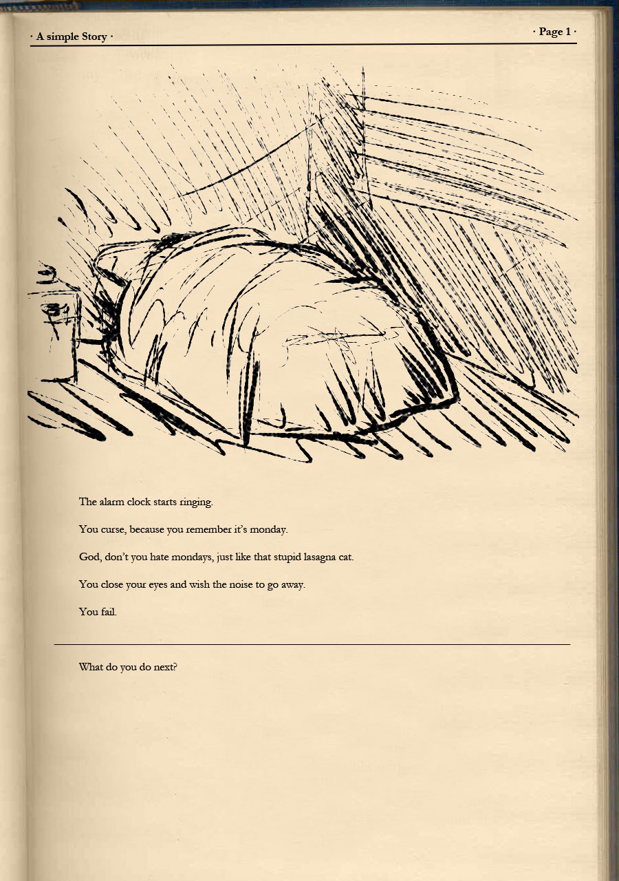 Caesarcub - Interactive Fiction - A Simple Story page 1 full