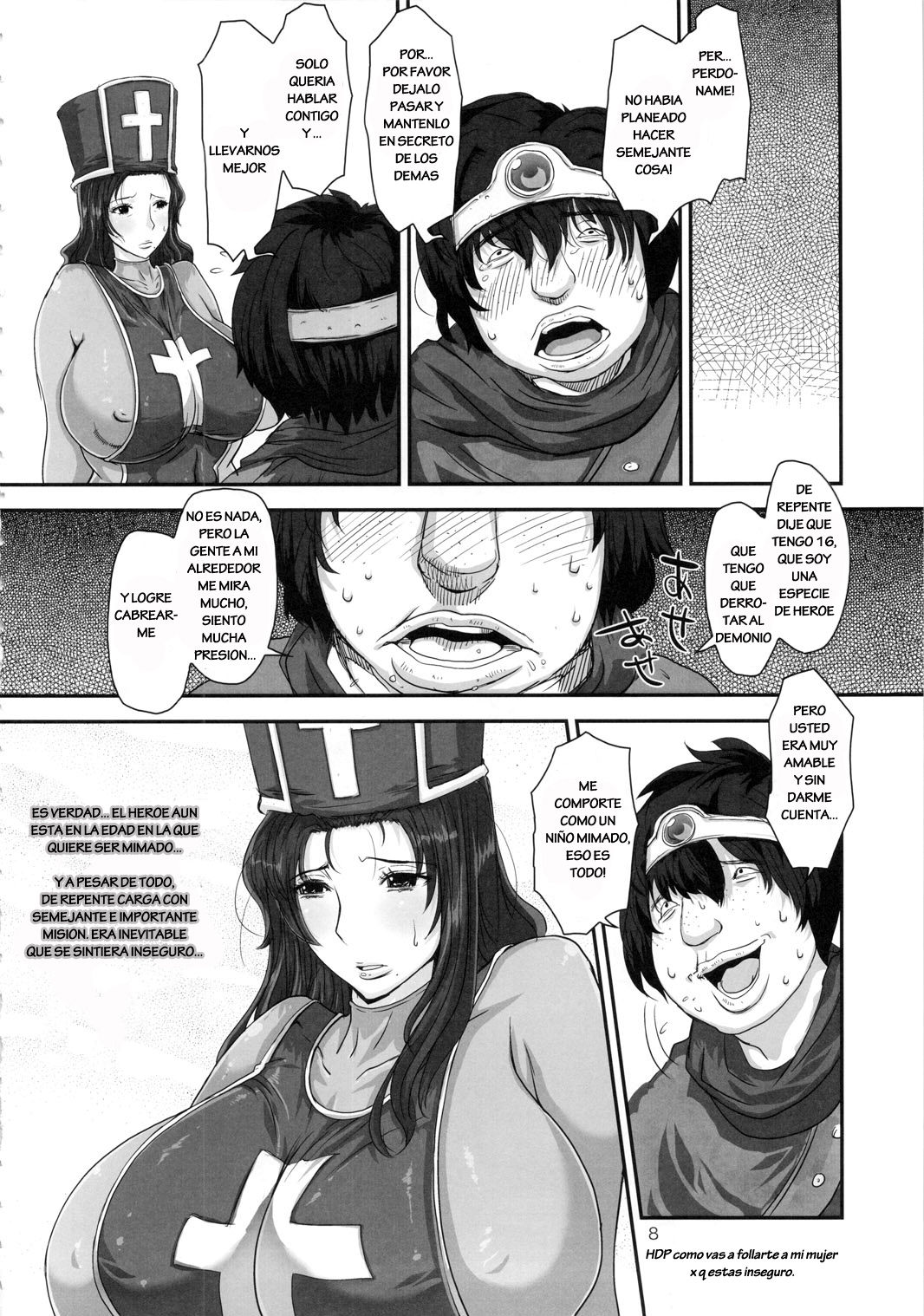 METABOLIZM DQ-S Kyonyuu Kyoshiri no Hitozuma Souryo ga Yuusha ni Netorareru Ohanashi. page 7 full