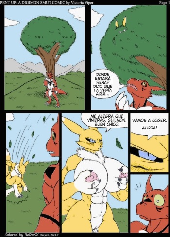 [Victoria Viper] Reprimido: Un Comic De Obscenidades Digimon [Spanish] (Color) [kalock] cover