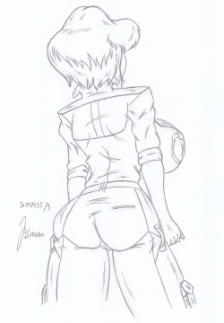 April O´Neil _ My miny _ Sketch work_2