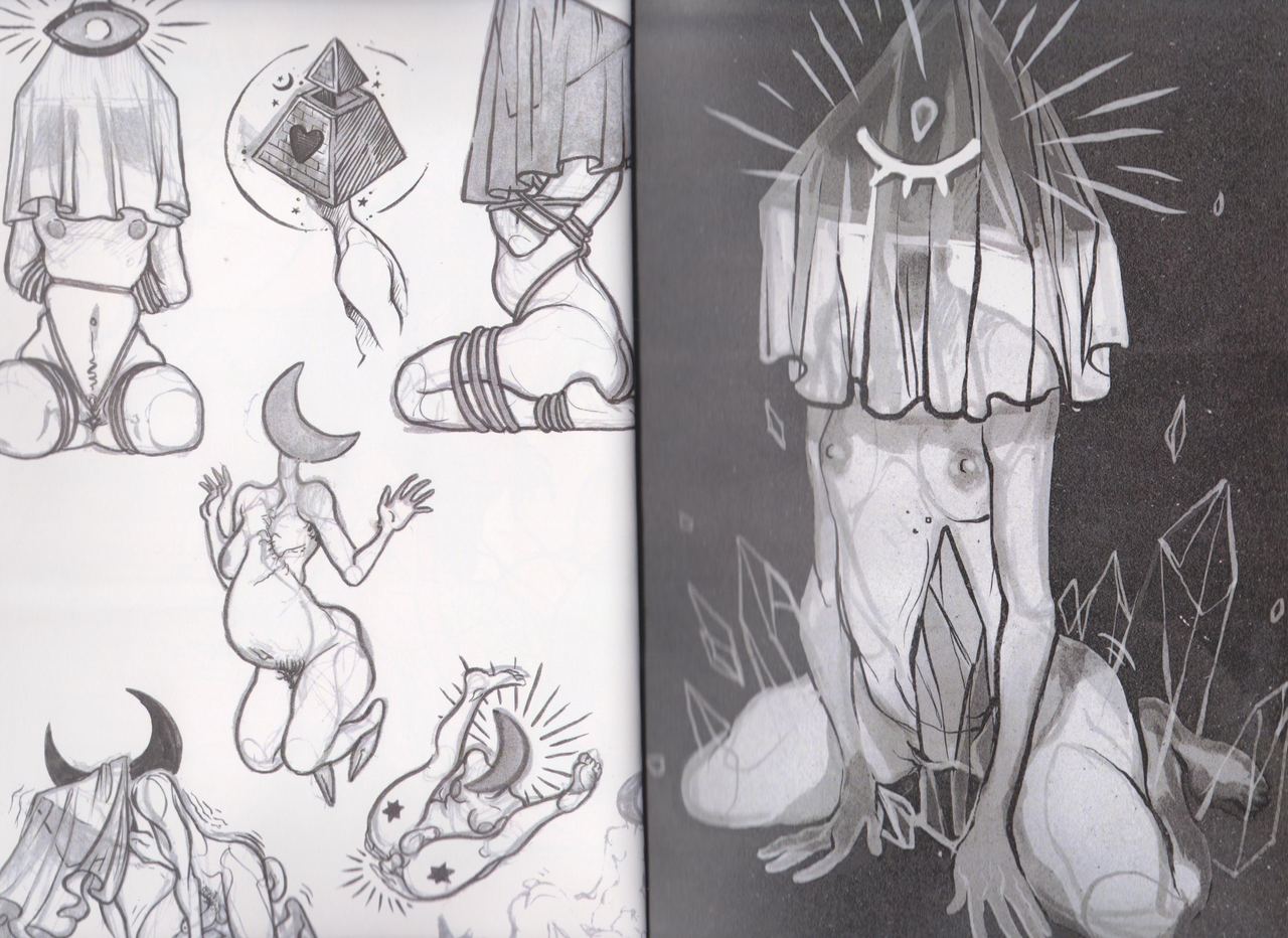 Monsters & More: An 18+ Sketchbook by Coey Kuhn page 9 full