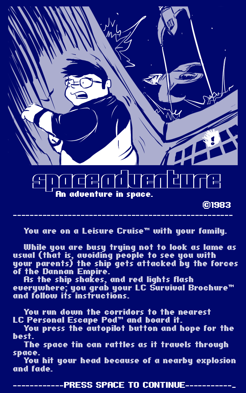 Caesarcub - Interactive Fiction - Space Adventure page 1 full