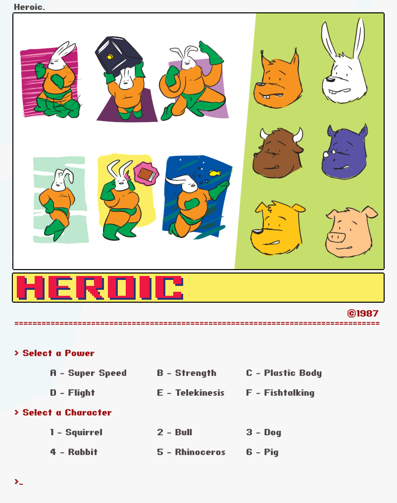 Caesarcub - Interactive Fiction - Heroic page 1 full