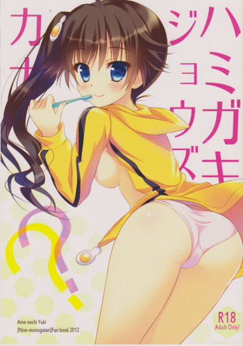 (Hyakumonogatari Daigoya) [Ame nochi Yuki (Ameto Yuki)] Hamigaki Jouzu kana?? (Nisemonogatari) cover