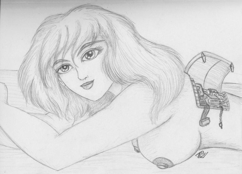 Mixed of old Sketches I did of female androids and robots page 2 full