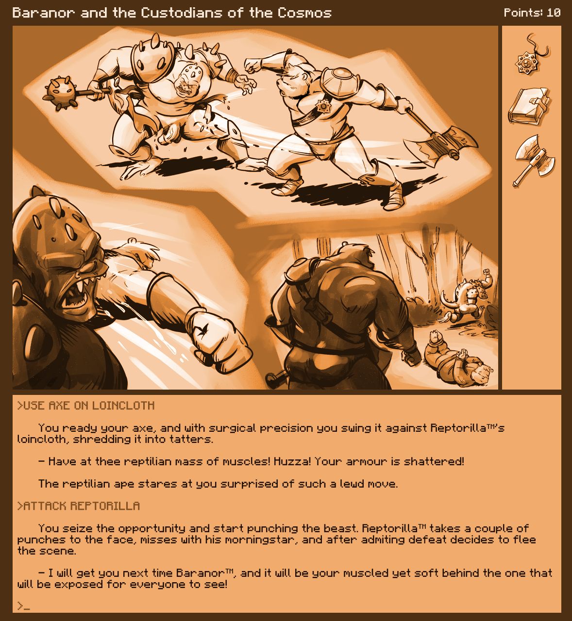 Caesarcub - Interactive Fiction - Baranor and the Custodians of the Cosmos page 5 full