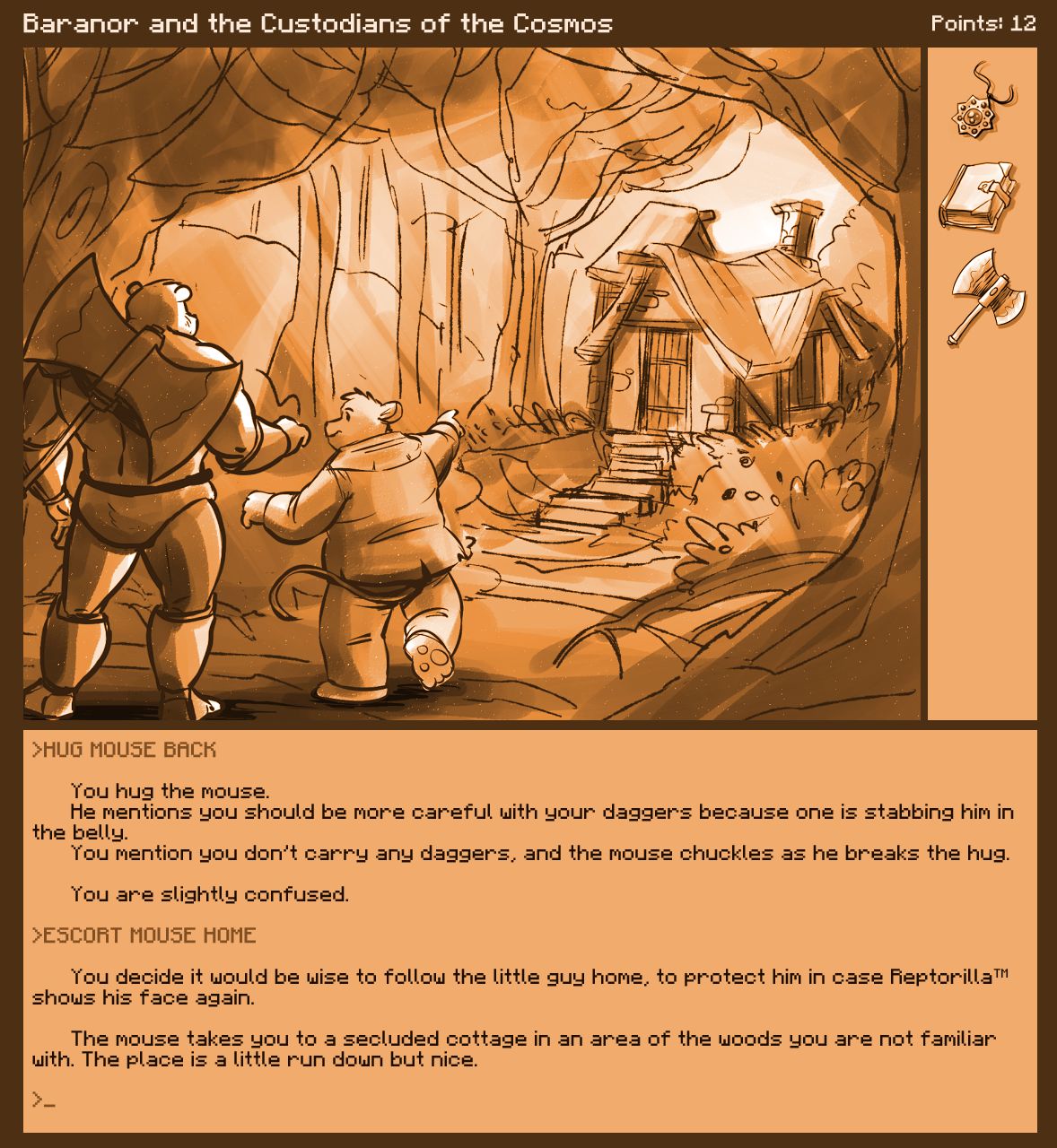 Caesarcub - Interactive Fiction - Baranor and the Custodians of the Cosmos page 8 full