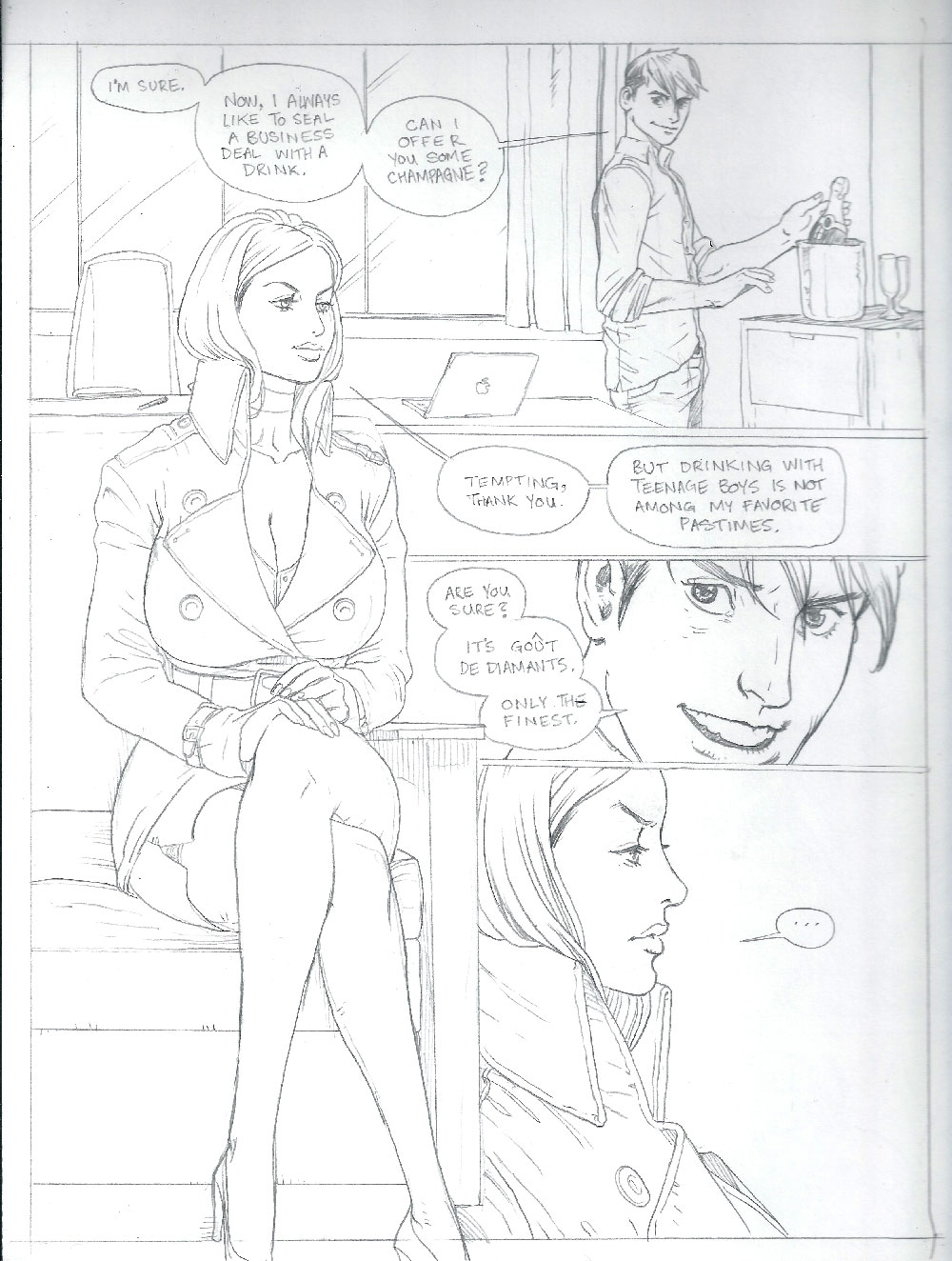 X-men Comic - Submission Agenda - Emma Frost page 5 full