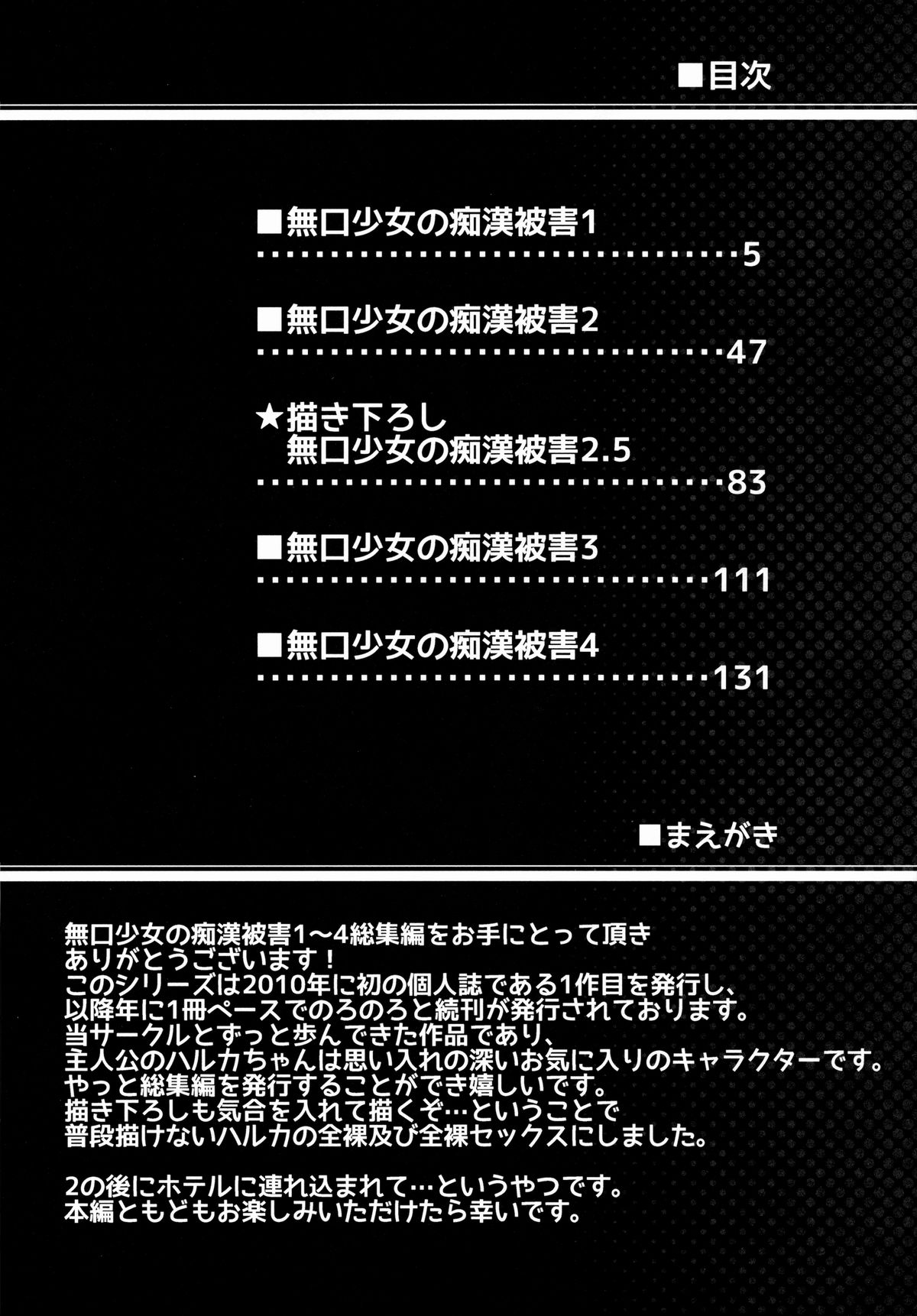 Mukuchi Shoujo no Chikan Higai 1~4 Soushuuhen page 4 full