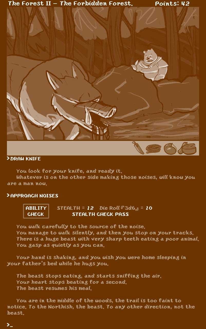 Caesarcub - Interactive Fiction - The Forest II page 12 full
