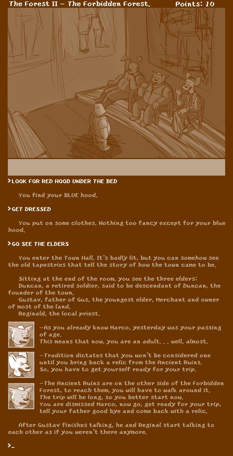 Caesarcub - Interactive Fiction - The Forest II page 5 full