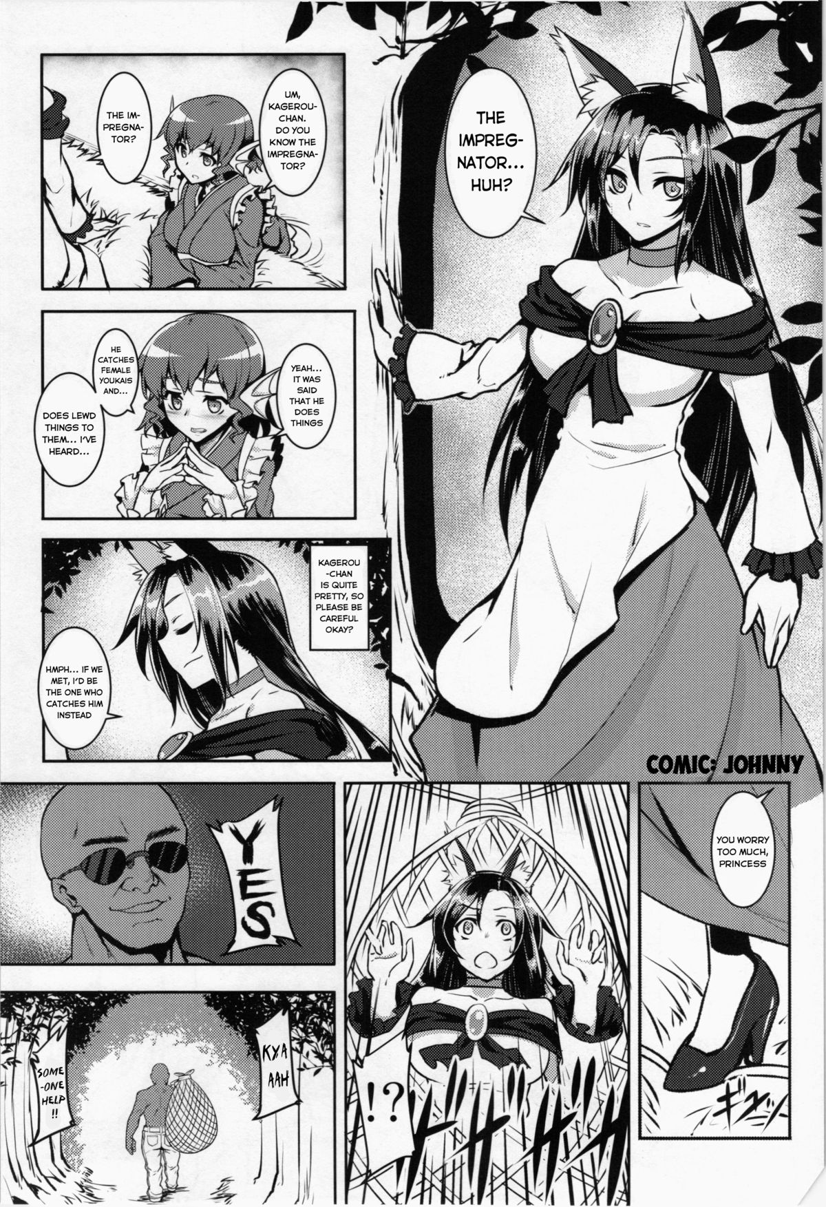 Love & Peace o Senkyou suru Kokujin Checkera Tanetsuke Oji-san | Love & Peace Practitioner "Check It Out" Impregnator Black Man  Touhou Pro page 1 full